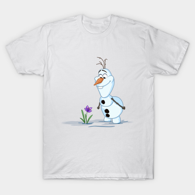 Olaf And The Flower T-Shirt-TOZ